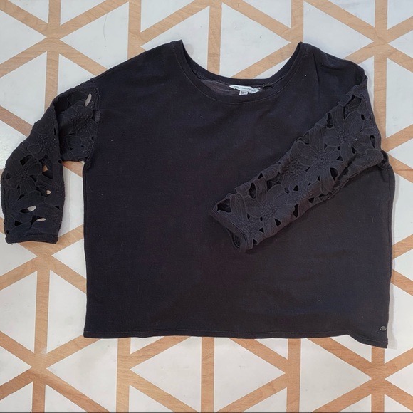 American Eagle Tulip Hem Back Sweatshirt - M - Picture 1 of 4